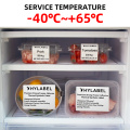 Etiqueta de nutrición de la etiqueta de venta de alimentos calientes
